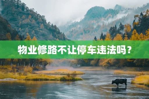 物业修路不让停车违法吗？
