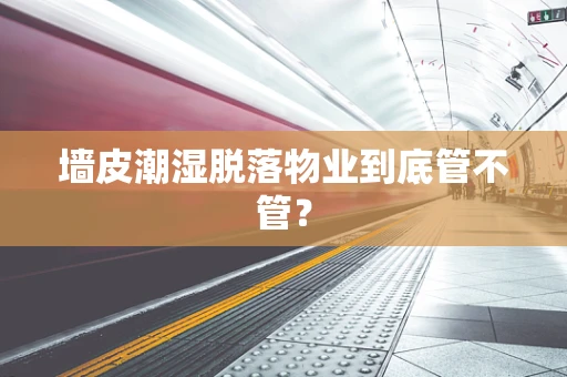 墙皮潮湿脱落物业到底管不管？