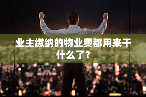 业主缴纳的物业费都用来干什么了？