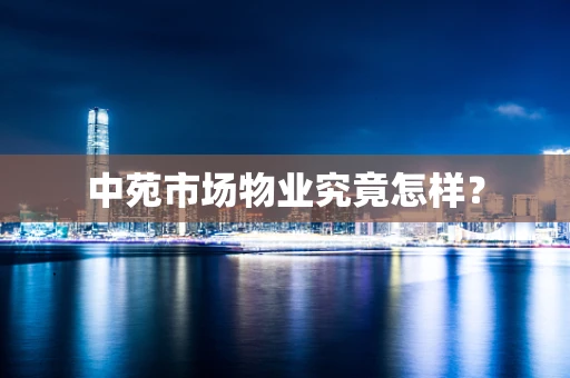 中苑市场物业究竟怎样？