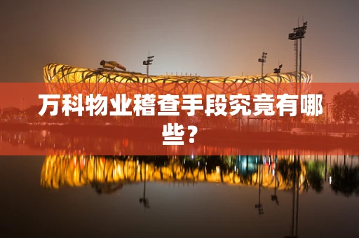 万科物业稽查手段究竟有哪些？