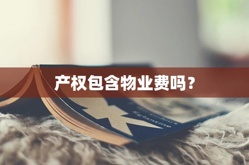 产权包含物业费吗？