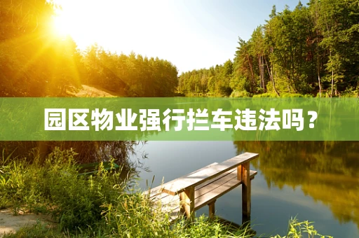 园区物业强行拦车违法吗？