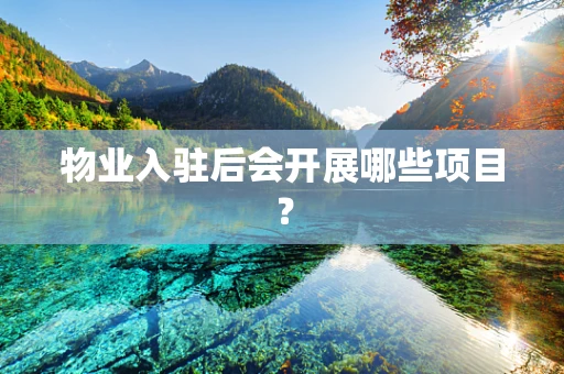 物业入驻后会开展哪些项目？