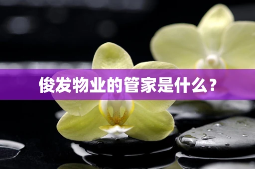 俊发物业的管家是什么？