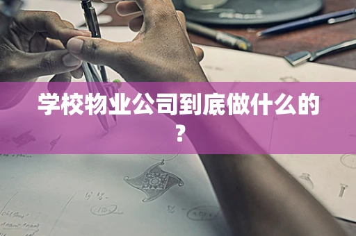 学校物业公司到底做什么的？