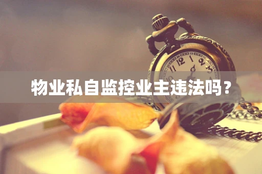 物业私自监控业主违法吗？