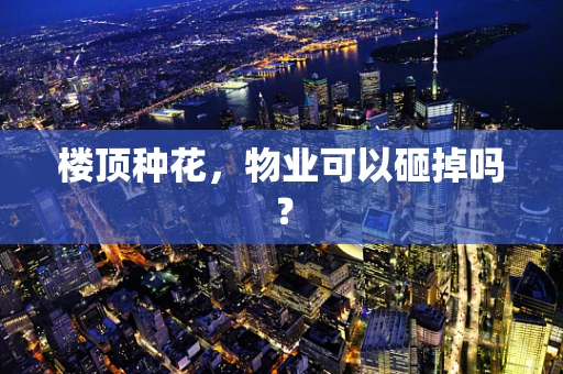 楼顶种花，物业可以砸掉吗？