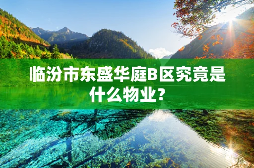 临汾市东盛华庭B区究竟是什么物业？
