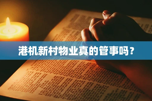 港机新村物业真的管事吗？