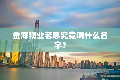 金海物业老总究竟叫什么名字？
