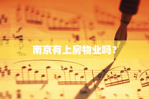 南京有上房物业吗？