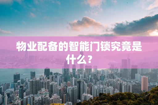 物业配备的智能门锁究竟是什么？