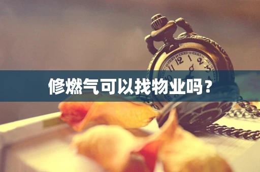 修燃气可以找物业吗？
