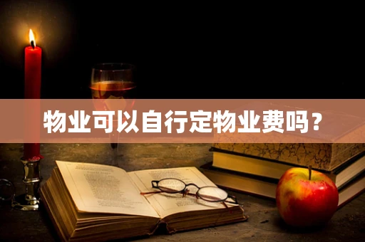 物业可以自行定物业费吗？