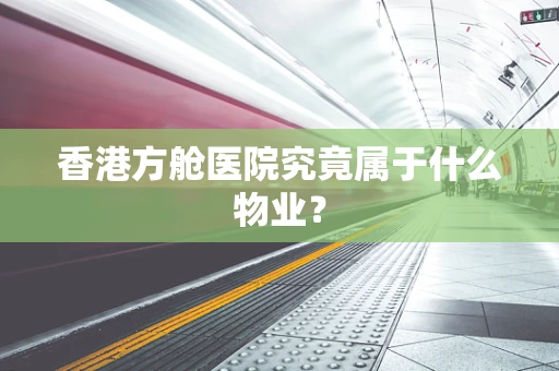 香港方舱医院究竟属于什么物业？